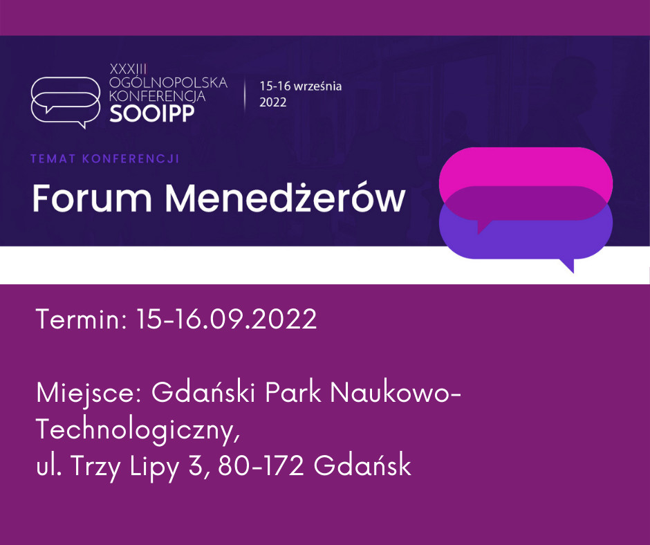 XXXIII Konferencja SOOIPP Gdańsk